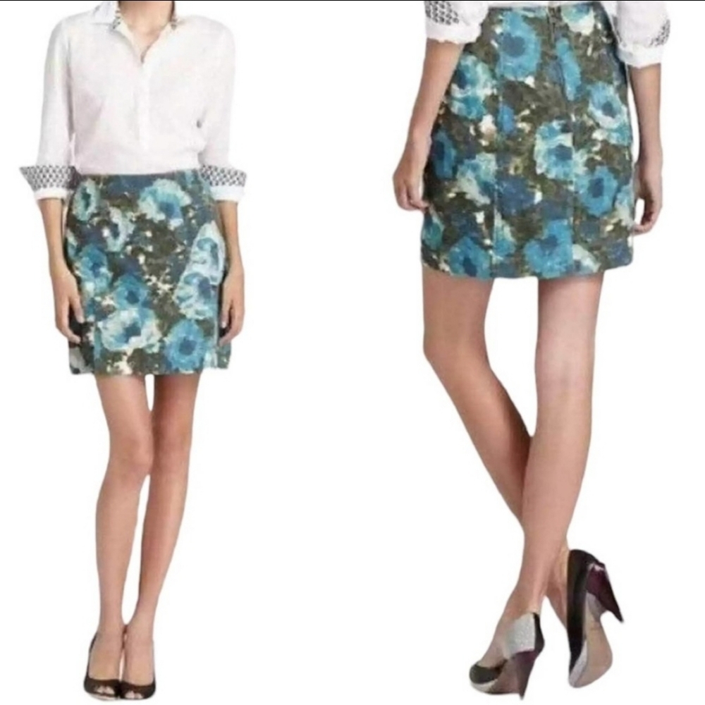 Anthropologie Postmark floral skirt size 4
